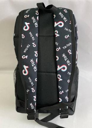 Рюкзак большой школьный спортивный тик ток черный3 фото