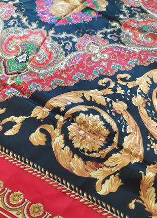 Платок винтаж стиль versace шелк6 фото