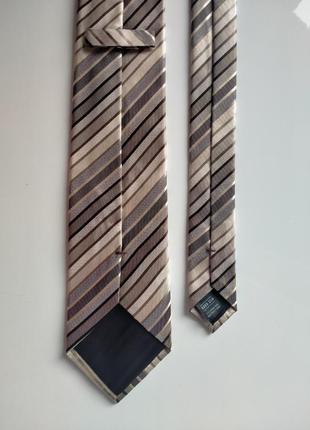 Шовкова краватка в смужку від marks & spenser3 фото