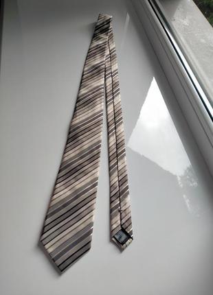 Шовкова краватка в смужку від marks & spenser2 фото