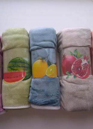 Набір кухонних рушників, яскраві фрукти1 фото