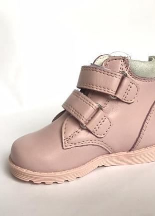 Ортопедичне взуття bartek 81802/1ah/ рожеві шкіряні черевики на дівчинку. розмір 20-32