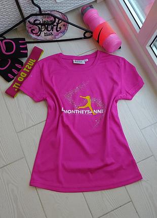 Футболка спортивная для фитнеса бега зала тренировок йоги