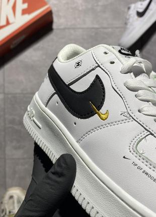 Кросівки nike air force 1 low white black5 фото