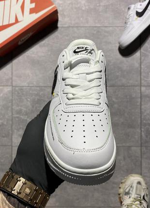 Кросівки nike air force 1 low white black7 фото