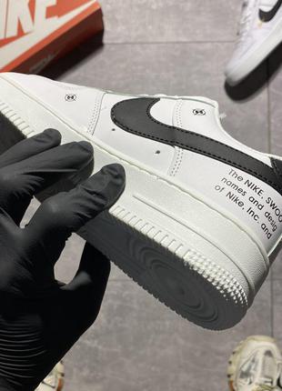 Кросівки nike air force 1 low white black3 фото