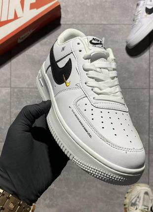 Кросівки nike air force 1 low white black2 фото