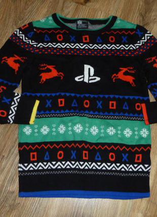 Классный свитер, джемпер на 6-8 лет george новогодний