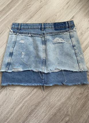 Продам классную рванную джинсовую юбку7 фото