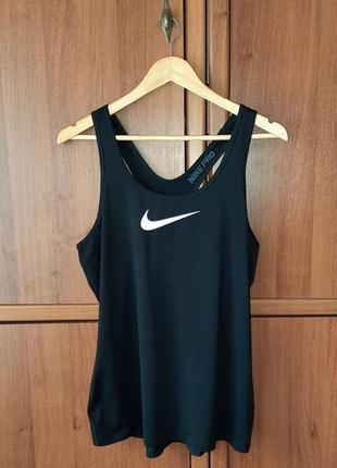 Женская спортивная майка nike pro dri fit swoosh