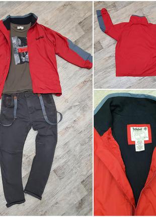 Timberland яскрава демісезонна куртка - вітровка на модного хлопця