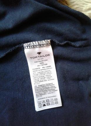 Кардиганчик накидка tom tailor темно-синий на завязках батальный р 3xl5 фото