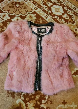 Мини-шубка из  натурального меха  из. кролика  !!! срочно ,без торга !!!😊