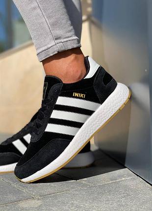 Кросівки adidas iniki black кросівки2 фото