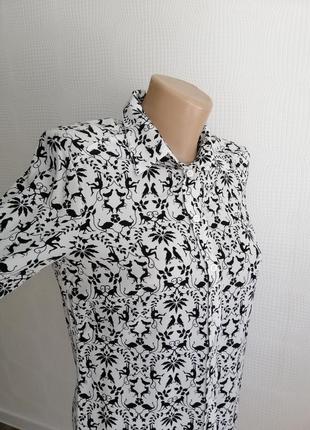 Шёлковая рубашка h&m из натурального шёлка,р.4,6,8,34,368 фото