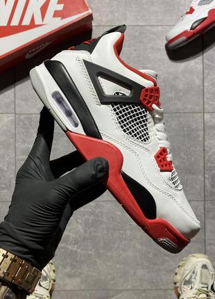 Кросівки nike air jordan 4 retro fire red