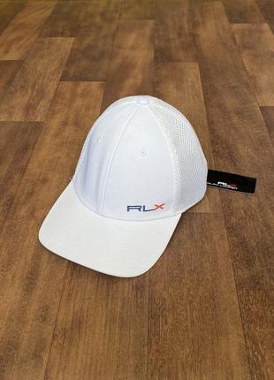 Біла кепка бейсболка polo ralph lauren rlx flex golf оригінал