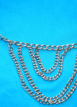 Волшебная цепочка на ножку на туфельку для невесты или просто красотки под серебро