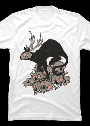 Kitty demon skulls t-shirt