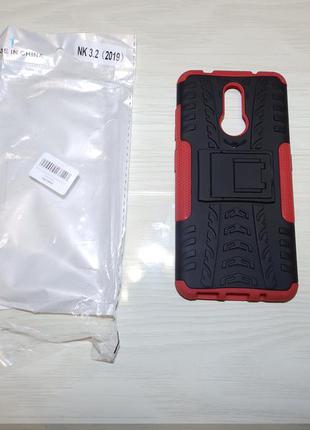 Чохол armored для nokia 3.2 захисний бампер з підставкою