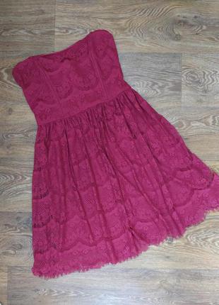 Мереживна сукня кольору марсала, pimkie