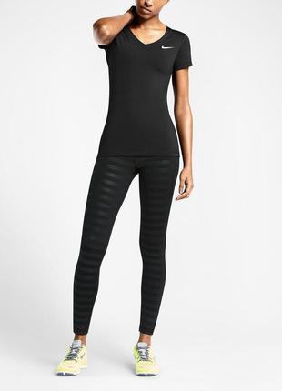 Женская спортивная футболка nike pro v-neck5 фото