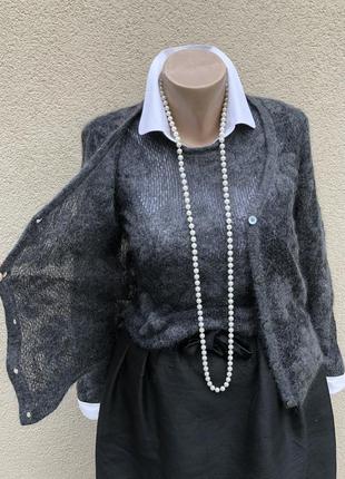 Серый,шерсть комплект-кардигана и жилета,mariella burani,люкс бренд2 фото