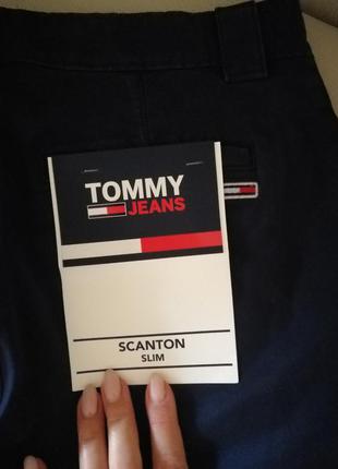 Котоновые брюки tommy jeans на высокий рост3 фото