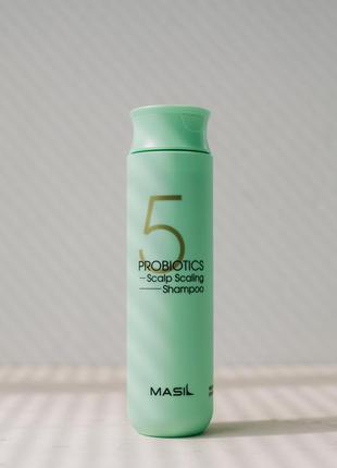 Глубокоочищающий шампунь з пробіотиками masil 5 probiotics scalp scaling shampoo