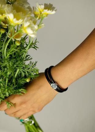 Оригинальный женский браслет со стразами + подарок!7 фото