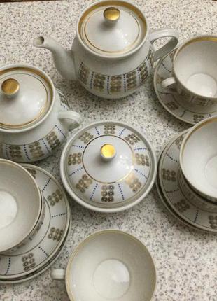 Вінтажний чайний сервіс на 6 персон 70 року vintage storiesu4 фото