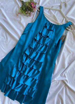 Фирменное стильное качественное натуральное платье из шёлка5 фото