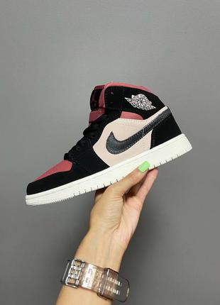 Кроссовки женские найк nike air jordan retro 1 canyon rust