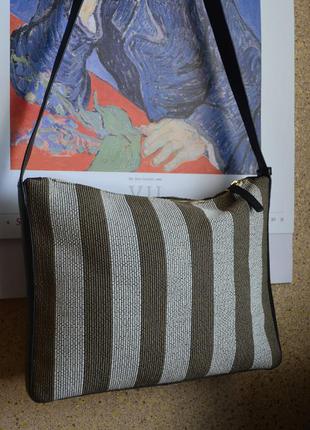 Liberty london стильная сумка кожа и ткань.9 фото