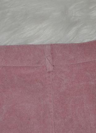 Трендовая юбка boohoo на пуговицах из микровельвета, цвет пудра6 фото
