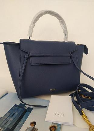 Синия сумка кожаная  в стиле celine💎💎💎