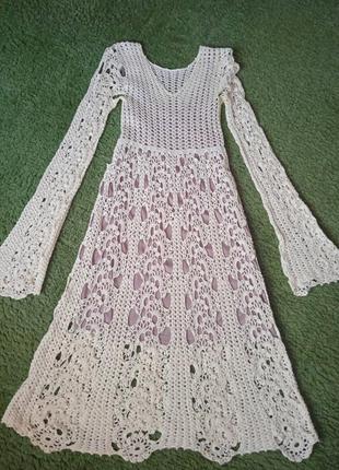 Платье вязаное1 фото