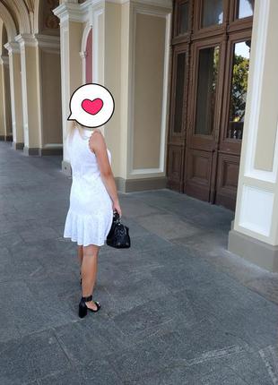 Літній біле плаття з прошвы2 фото