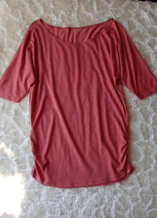 Свободная розовая футболка, блуза tcm tchibo (германия), размер s1 фото