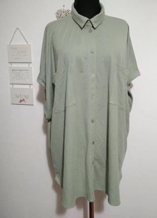 Роскошная фирменная натуральная вискозная блузка футболка батал большого размера2 фото