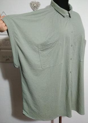 Роскошная фирменная натуральная вискозная блузка футболка батал большого размера3 фото