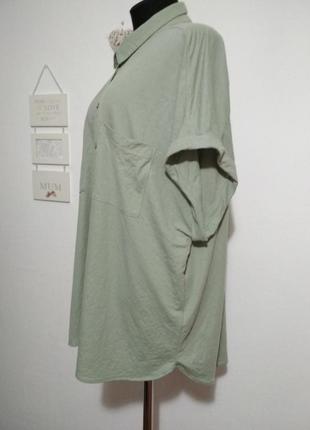 Роскошная фирменная натуральная вискозная блузка футболка батал большого размера5 фото