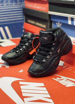 Кожаные кроссовки reebok. много обуви!!!