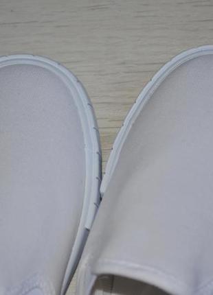 37 размер h&m новые фирменные белые кеды слипоны на платформе6 фото