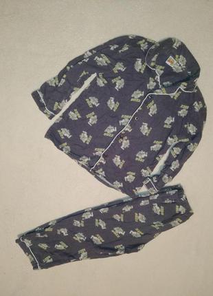 Байковая пижамка на мальчика 110/116р1 фото