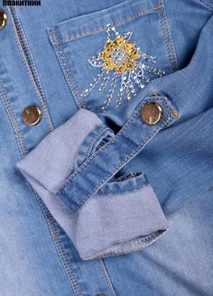 Сорочка джинсова підліток дівчинка. демісезон.2 фото