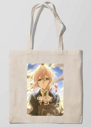Еко-сумка, шоппер з принтом повсякденна аніме вайолет эвергарден, violet evergarden 2