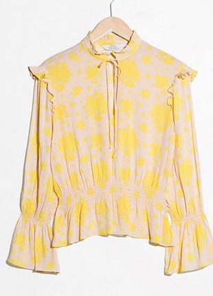 Стильна блуза з натуральної віскози & other stories