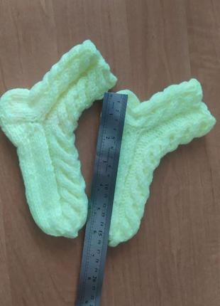 Шкарпетки дитячі вязані спицями3 фото