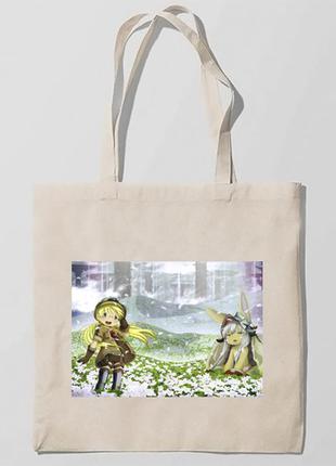Еко-сумка, шоппер з принтом повсякденна аніме створений в безодні світанок глибокої душі